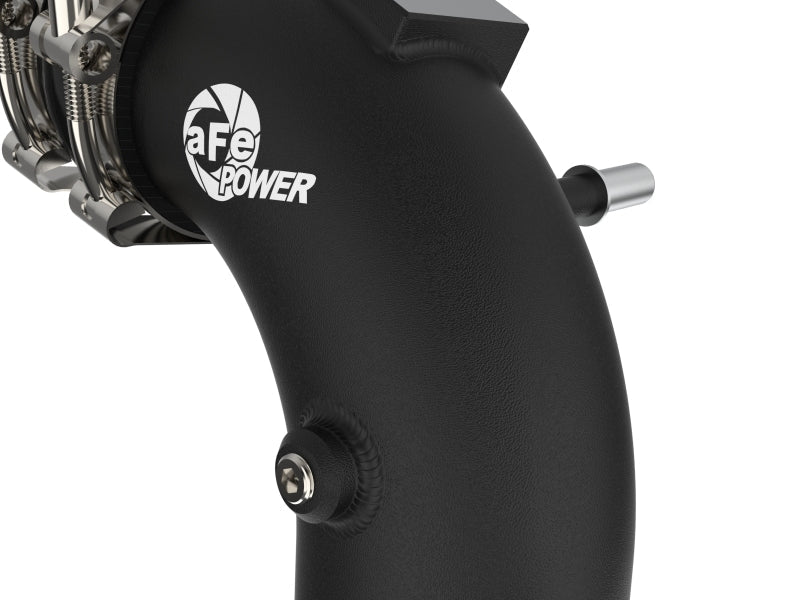 21-25 F150 / Raptor 3.5L EcoBoost V6 AFE 46-20519-B BladeRunner 3in - 3.5in Aluminum Cold Charge Pipe Black