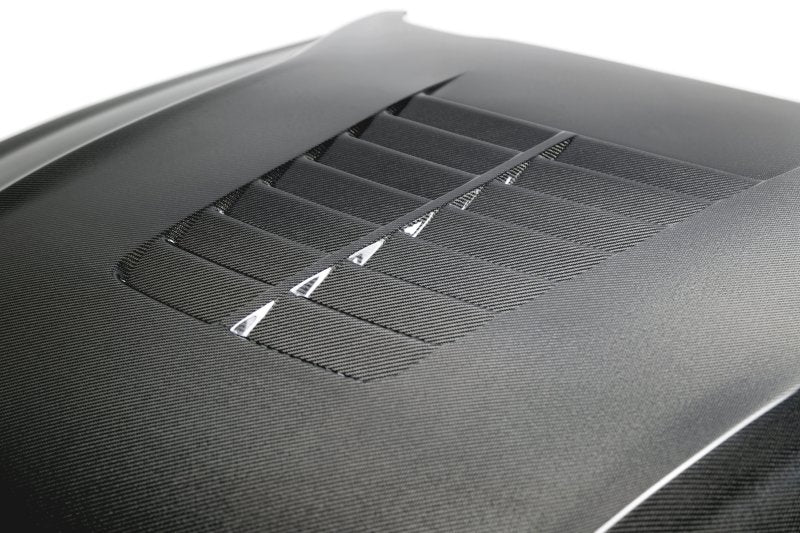 18-23 Ford Mustang Anderson Composites AC-HD18FDMU-GT5-DS Double Sided Type-GT5 Carbon Fiber Hood
