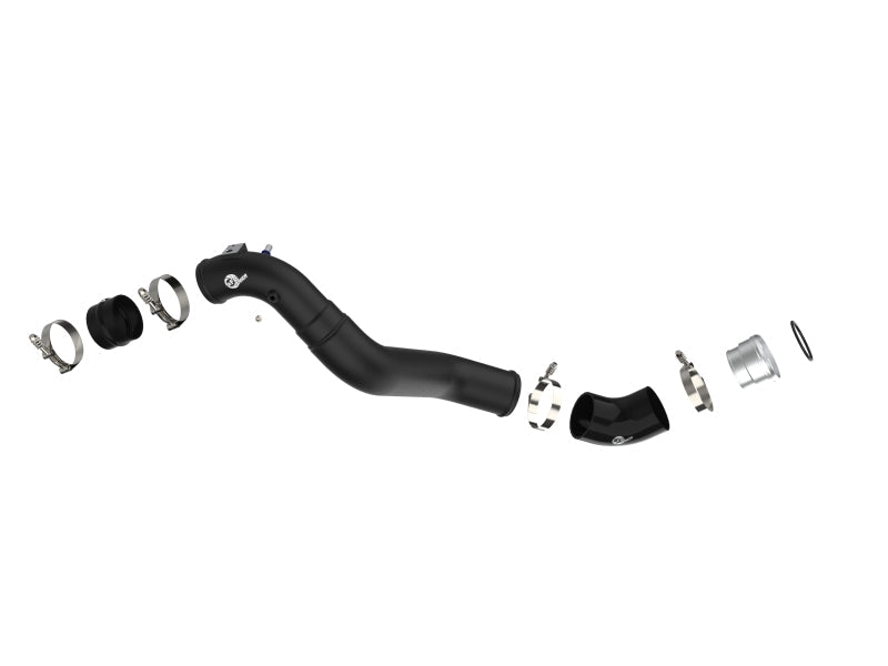 21-25 F150 / Raptor 3.5L EcoBoost V6 AFE 46-20519-B BladeRunner 3in - 3.5in Aluminum Cold Charge Pipe Black