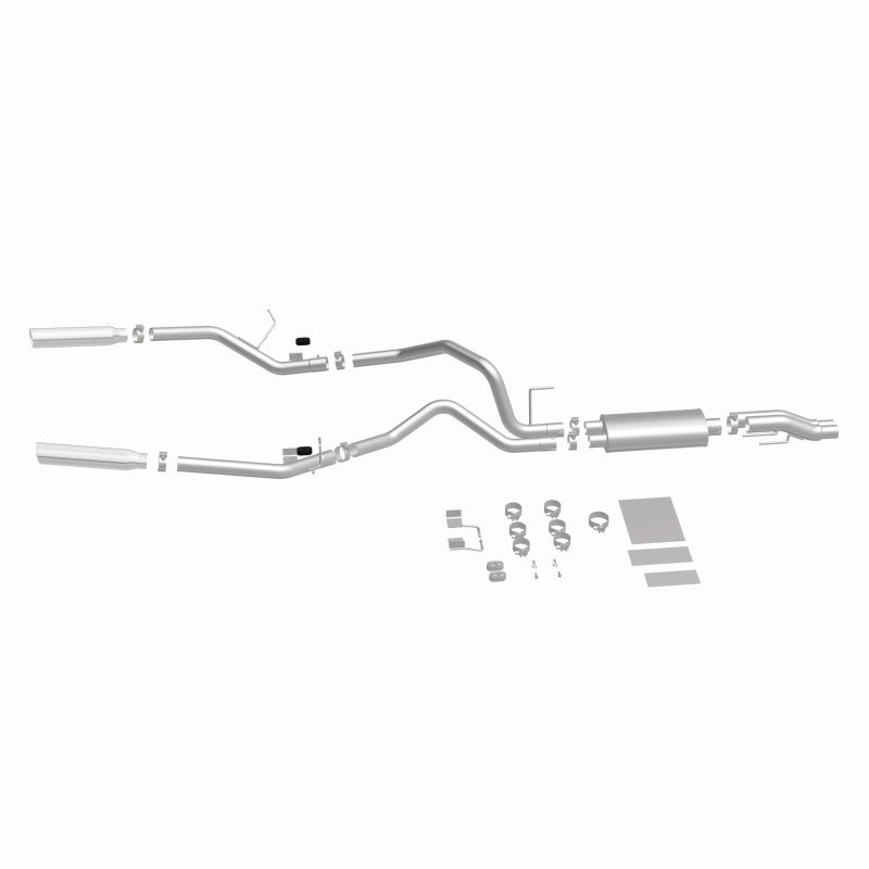 11-14 Ford F-150 V6 3.7L / V8 5.0L & 6.2L Magnaflow 15460 3in SS Dual Split Rear Exit Cat Back Exhaust