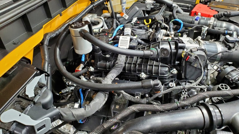 21-26 Ford Bronco 2.7L EcoBoost J&L 3073P-C 3.0 Oil Separator Passenger Side - Clear Anodized