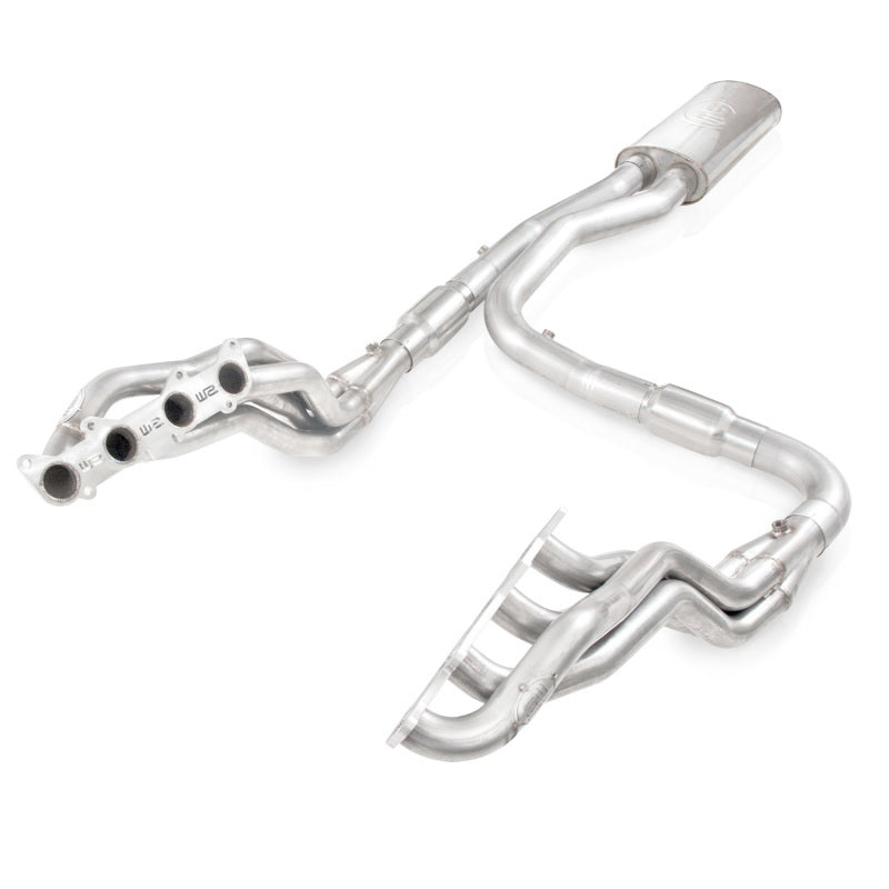 11-14 Ford F-150 5.0L Stainless Works FT11HCAT 1-7/8in Primaries 3in High-Flow Cats X-Pipe