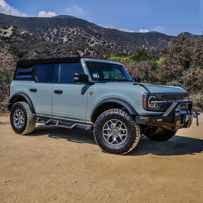 21-26 Ford Bronco Westin 56-14195 HDX Drop Nerf Bars Textured Black Steel