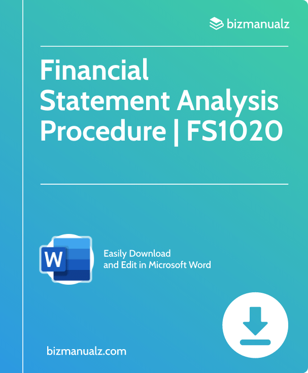Financial Statement Analysis Procedure | FS1020