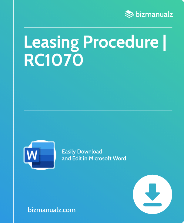 Leasing Procedure | RC1070
