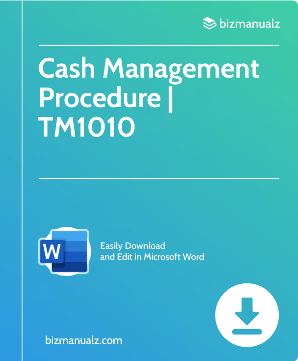 Cash Management Procedure | TM1010