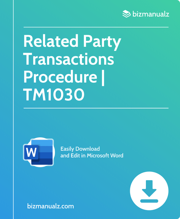 Related Party Transactions Procedure | TM1030