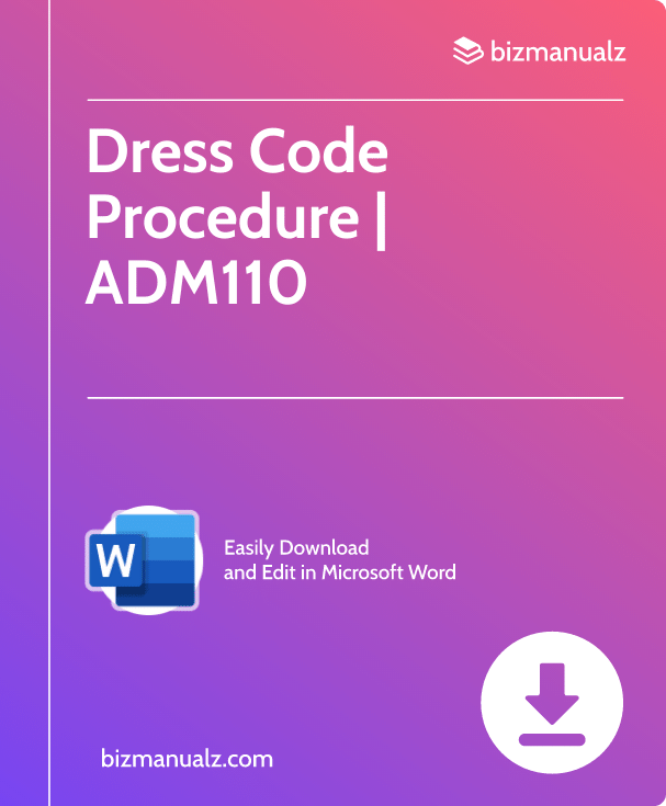 Dress Code Procedure | ADM110