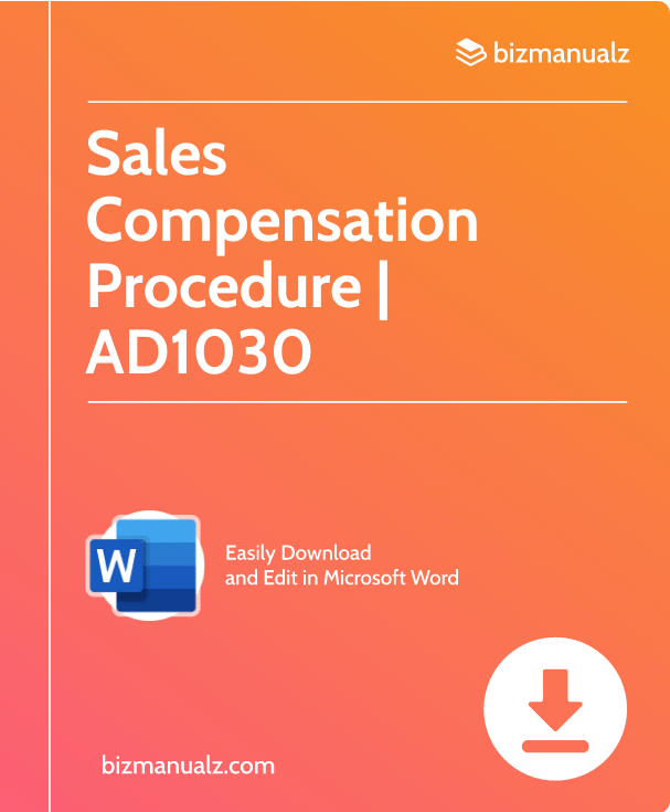 Sales Compensation Procedure | AD1030