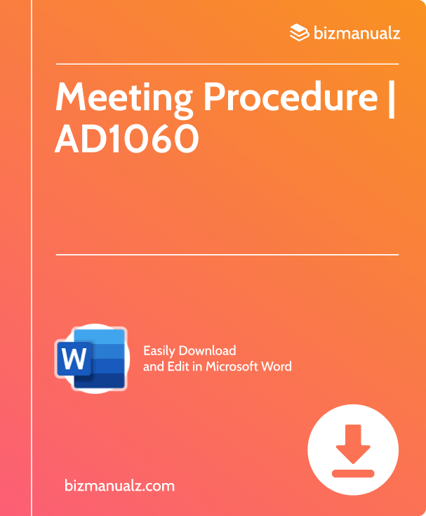 Meeting Procedure | AD1060
