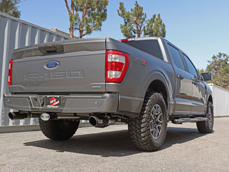21-25 Ford F-150 V6 2.7L(tt)/3.5L(tt)/V8 5.0L aFe 49-33127-B Vulcan 3in 304 SS Cat-Back Exhaust w/ Black Tips