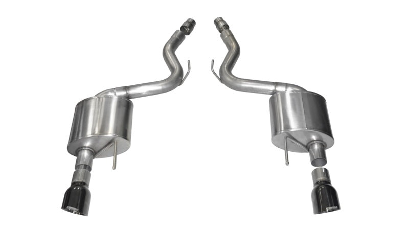 15-17 Ford Mustang GT V8 5.0L Corsa Performance 14326BLK 3in Axle Back Exhaust, Black Dual 4.5in Tip (Sport)