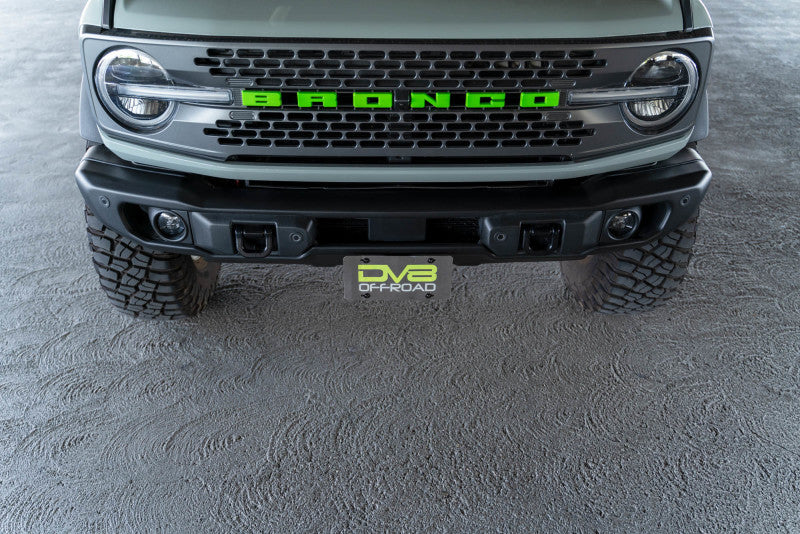 21-26 Ford Bronco DV8 Offroad LPBR-04 Capable Bumper Front License Plate Mount