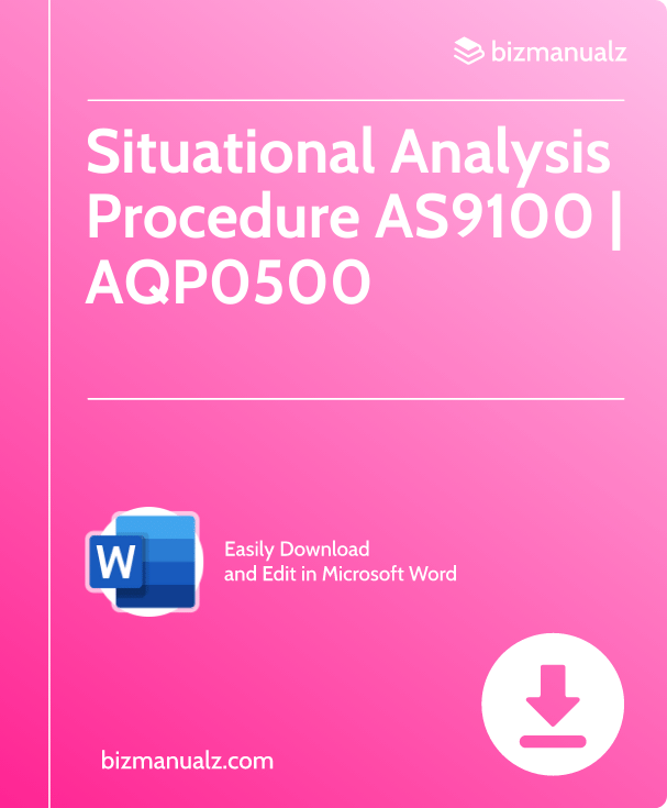 Situational Analysis Procedure AS9100 | AQP0500