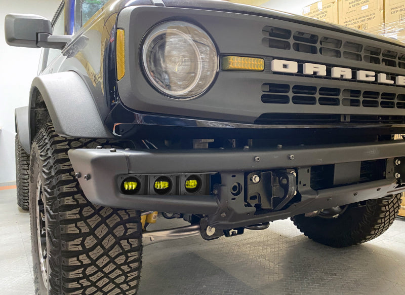 21-25 Bronco ORACLE Lighting 5890-006 Triple LED Fog Light Kit for Steel Bumper - Yellow