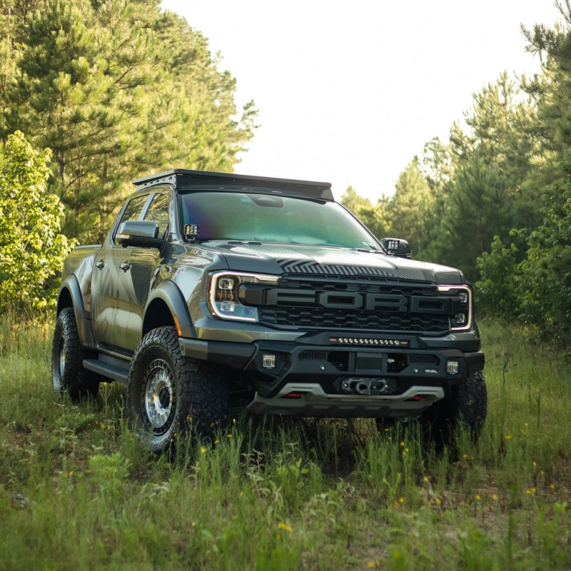 24-26 Ford Ranger Raptor 3.0L EB RIVAL 2D.1813.1.US Front Aluminum Bumper w/ Winch Mount and Recovery Points