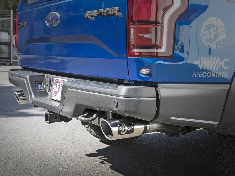 17-20 Ford Raptor / 19-20 Ford F-150 Limited V6 3.5L EcoBoost aFe MACHForce-XP 3in to 3-1/2in 304 SS Cat-Back Exhaust System w/ Polished Tips