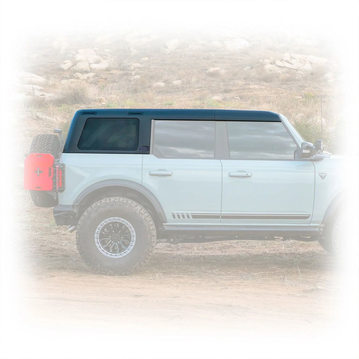 21-26 Ford Bronco Turn Offroad HTBR-M4HL01WD Hard Top (4 Door) w/ Defroster/Wiper & Black Foam Headliner - Textured Black