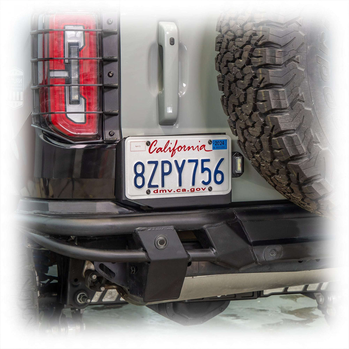 21-26 Ford Bronco Turn Offroad EA6-M1 License Plate Relocation Bracket
