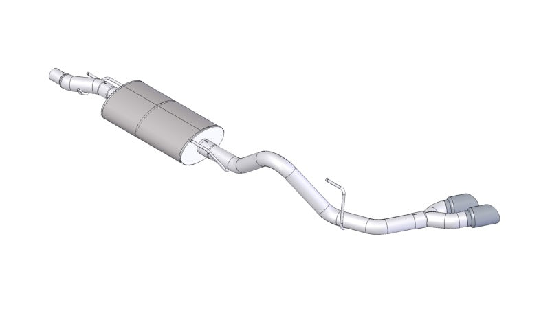 Corsa 14392BLK 11-14 Ford F-150 EcoBoost 3.5L V6 Black Sport Cat-Back 3" Stainless-Steel Single-Side-Exit Exhaust w/ Twin 4" Black Tips
