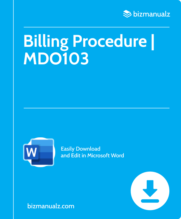 Billing Procedure | MDO103