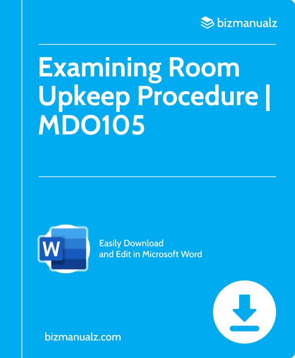 Examining Room Upkeep Procedure | MDO105