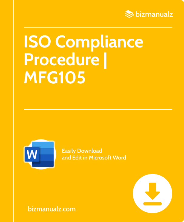 ISO Compliance Procedure | MFG105