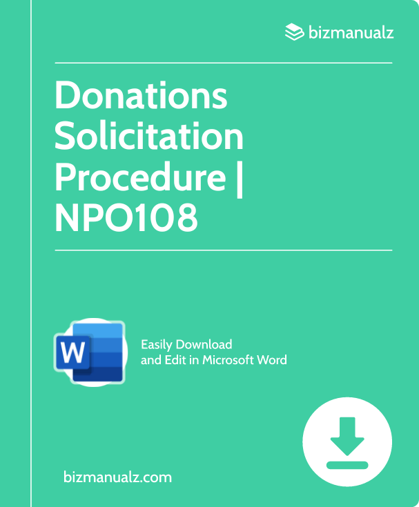 Donations Solicitation Procedure | NPO108