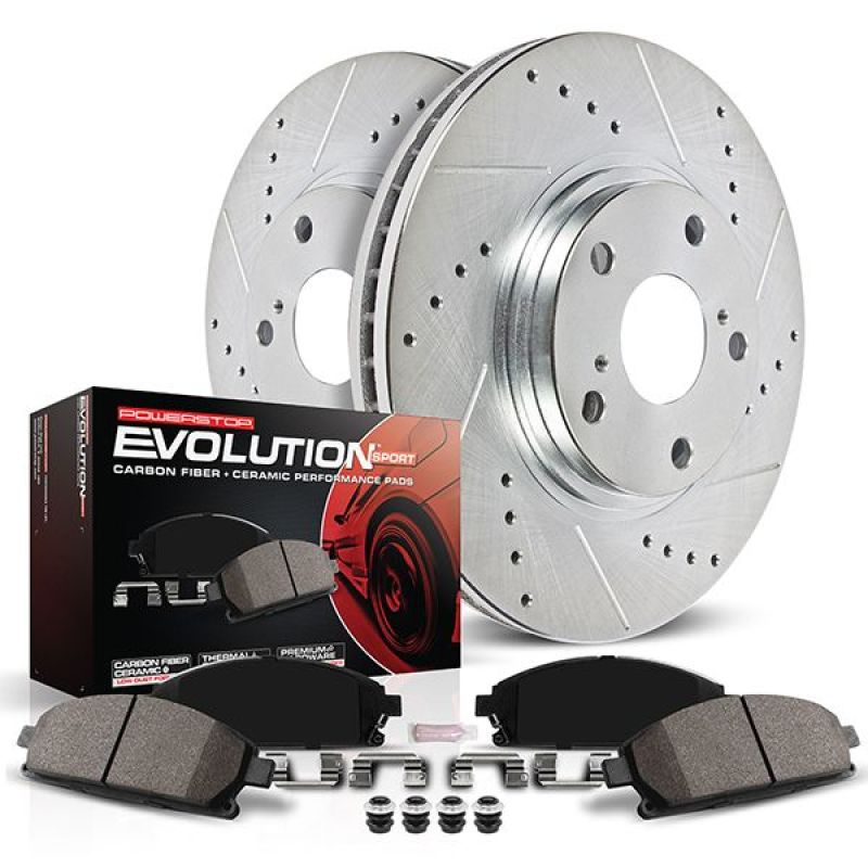 21-24 Ford F-150 2WD/4WD Power Stop K8765 Rear Z23 Evolution Brake Kit