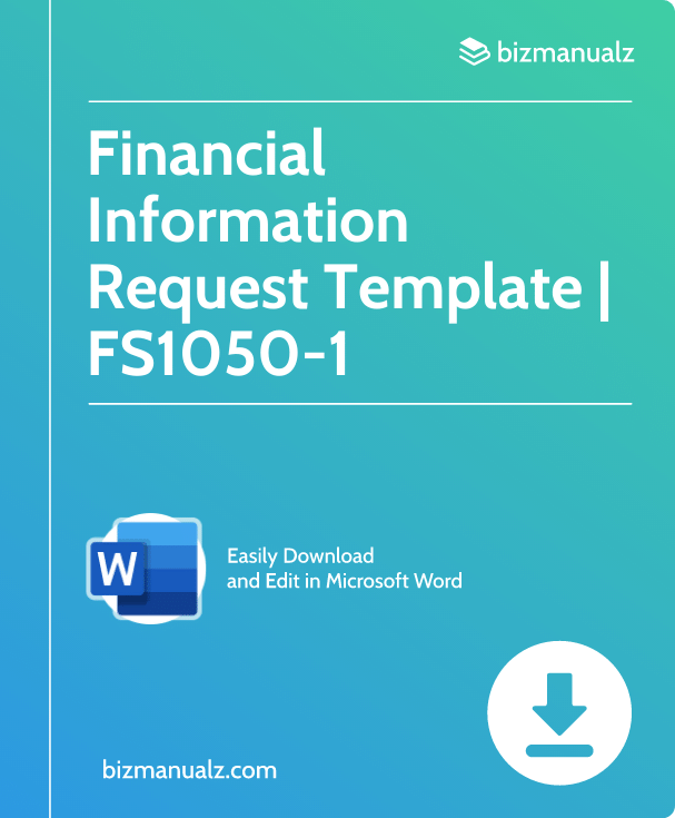 Financial Information Request Template | FS1050-1