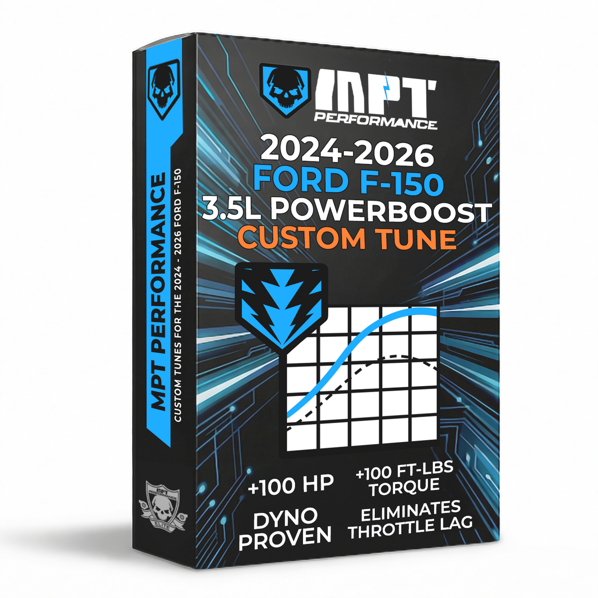 24-26 F-150 3.5L Powerboost MPT Dyno Tested Tune (+Optional Tuner)