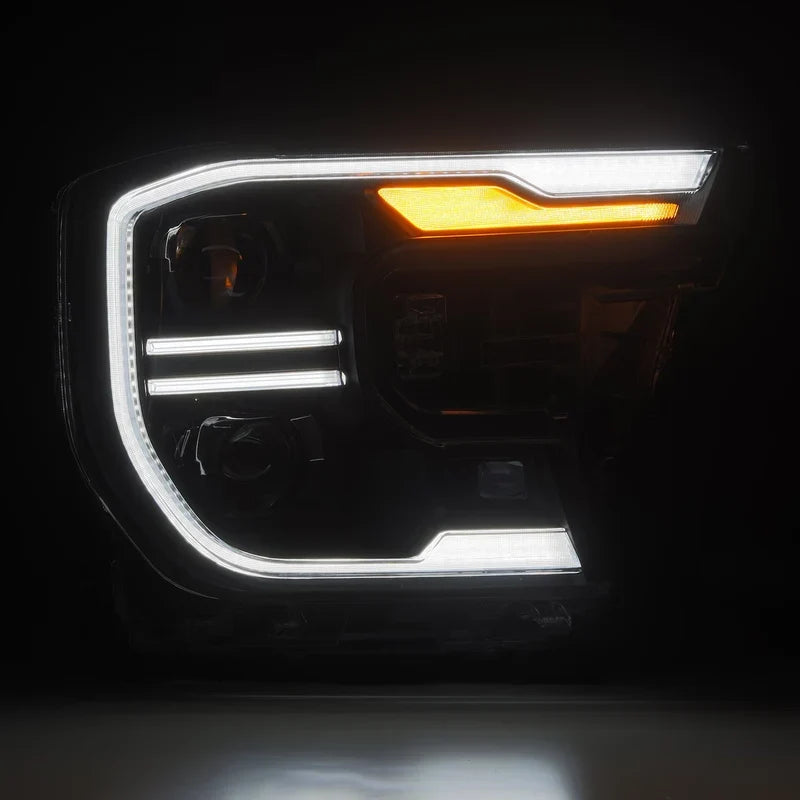 24-26 Ford Ranger Raptor 3.0L EB AlphaRex 880903 LUXX-Series LED Projector Headlights Black