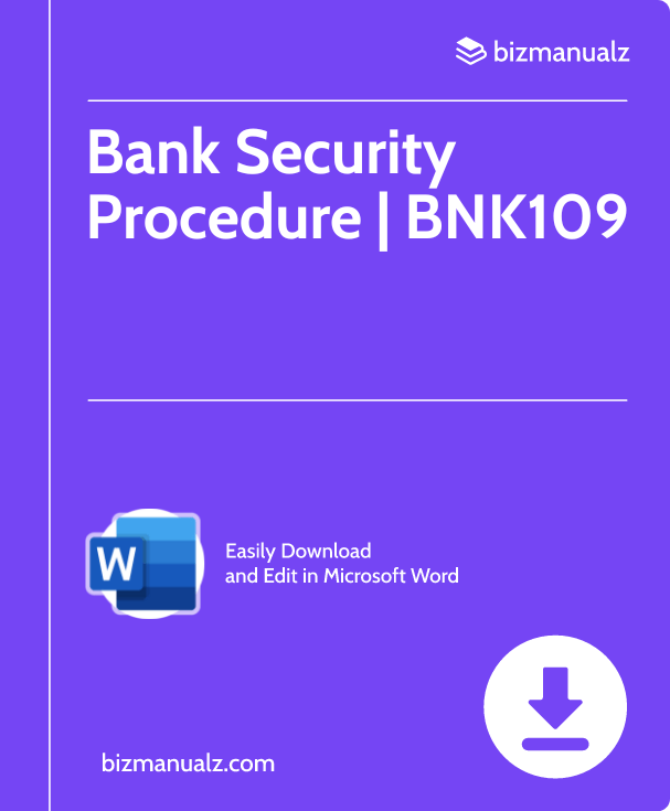 Bank Security Procedure | BNK109