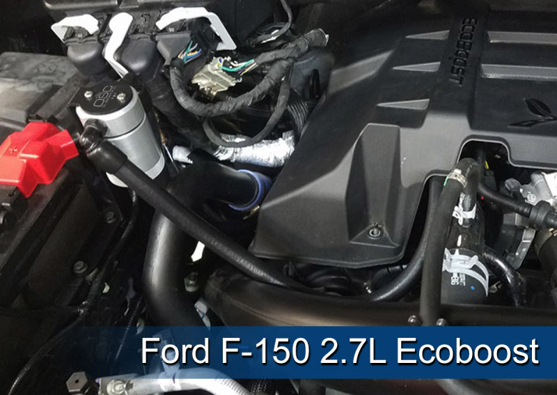 11-26 Ford F-150 2.7L / 3.5L / 5.0L & 18-21 Ford Expedition 3.5L J&L 3016P-C Passenger Side Oil Separator 3.0 - Clear Anodized
