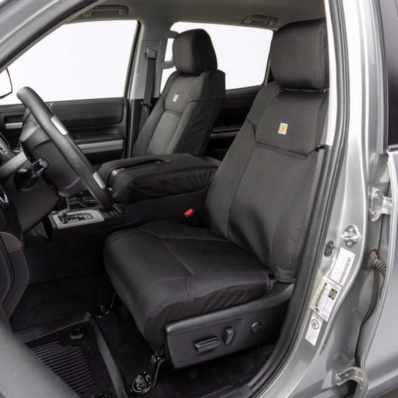 21-24 Ford F150 Covercraft GTF4245ABCOBK Carhartt Super Dux PrecisionFit Custom Front Row Seat Covers - Black