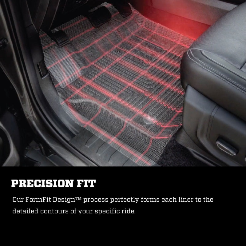 21-23 Ford Bronco 4 Door Husky Liners 95301 Weatherbeater Front & 2nd Seat Floor Liners - Black