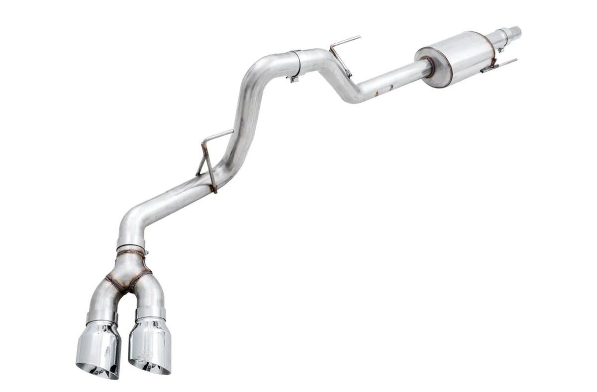 15-20 Ford F-150 AWE 3015-32104 0FG Dual Exit Performance Exhaust System w/ 5in Chrome Silver Tips