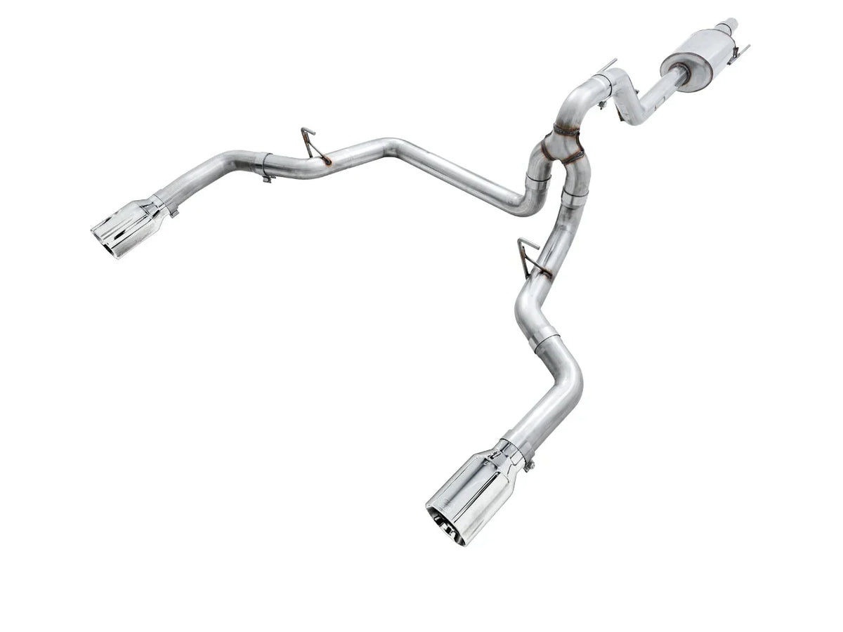 15-20 Ford F-150 AWE 3015-32104 0FG Dual Exit Performance Exhaust System w/ 5in Chrome Silver Tips