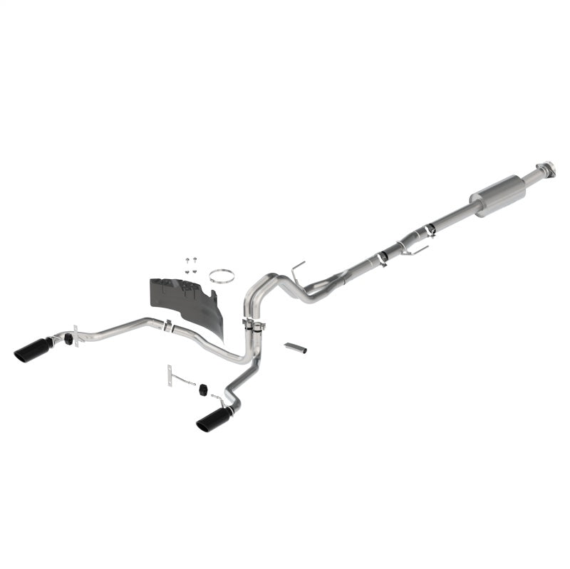 21-25 Ford F-150 Ford Racing M-5200-FEBR Extreme Cat-Back Rear-Exit Exhaust - Black Tips