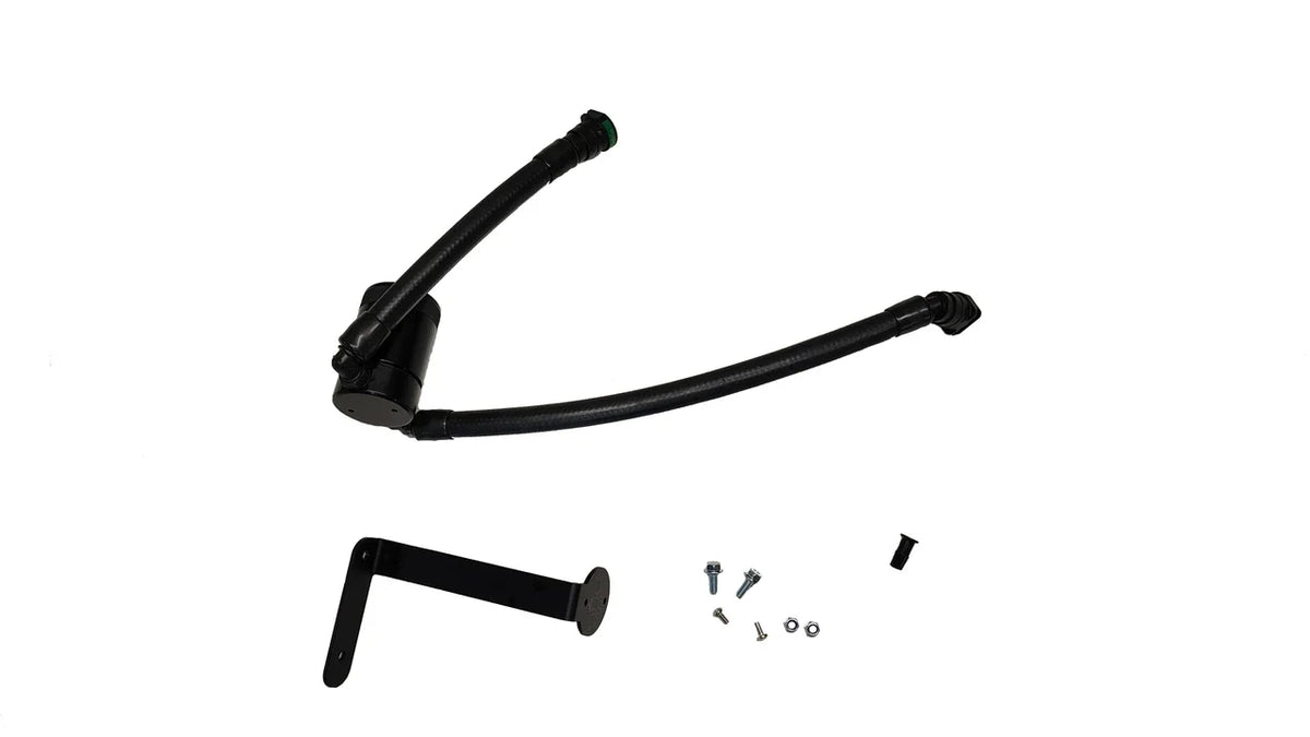 15-17 Ford F-150 5.0L J&L 3132P-B Oil Separator 3.0 PCV Side - Black Anodized