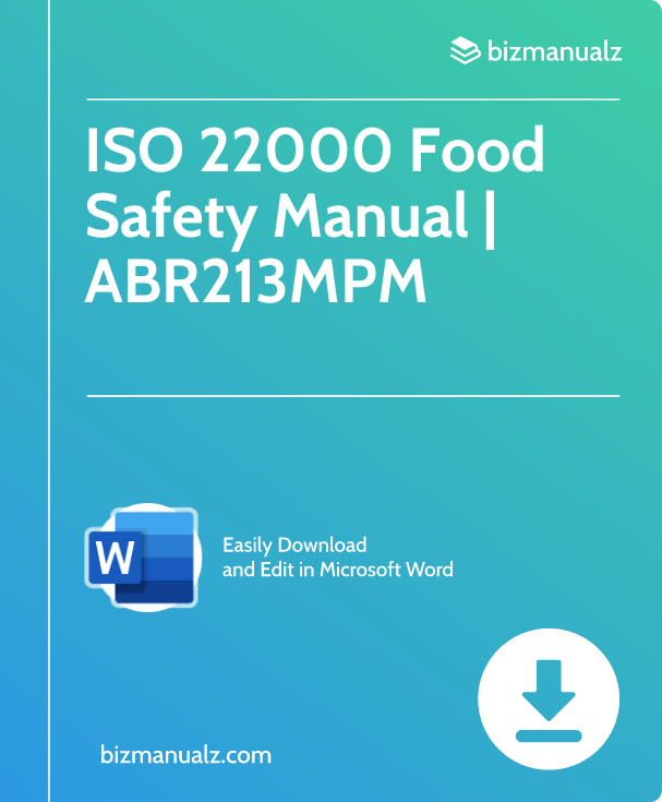 ISO 22000 Food Safety Manual | ABR213MPM