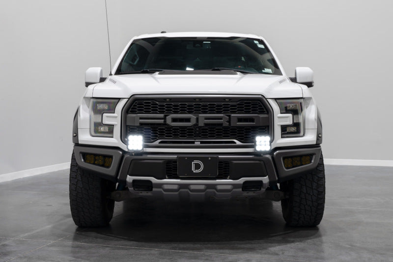 17-20 Ford Raptor Diode Dynamics DD7351 SS5 Bumper LED Pod Light Kit - Yellow Pro Driving