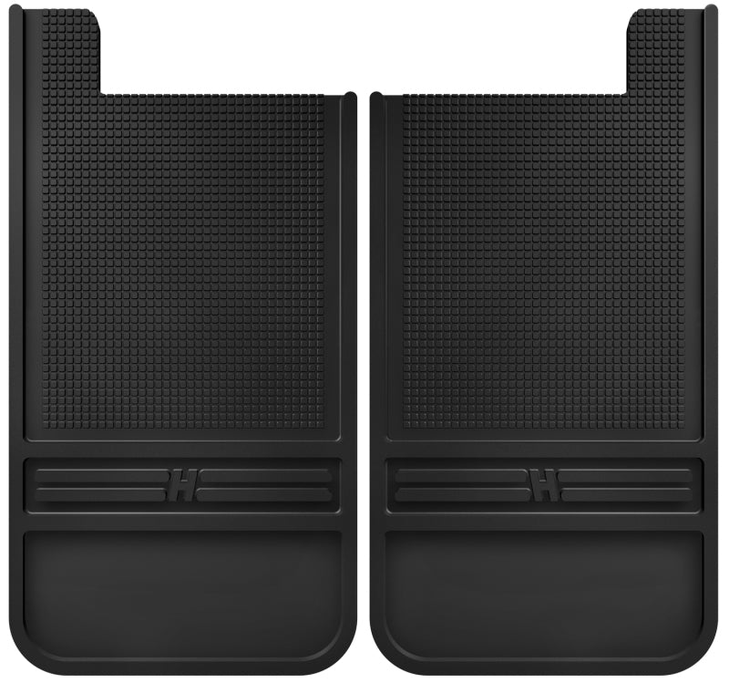 Husky Liners 55100 Universal 12in Wide Black Rubber Rear Mud Flaps w/o Weight