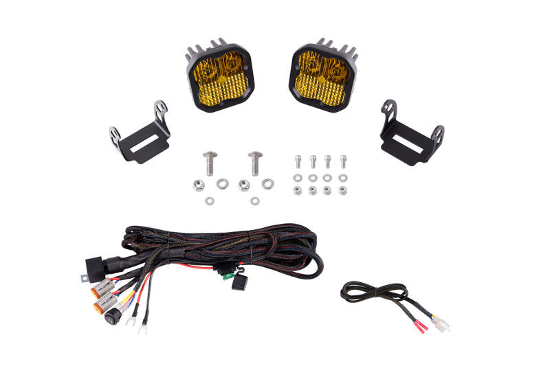 21-25 Ford F-150 Diode Dynamics DD7365 SSC2 Stage Series Backlit Ditch Light Kit Sport - White Combo