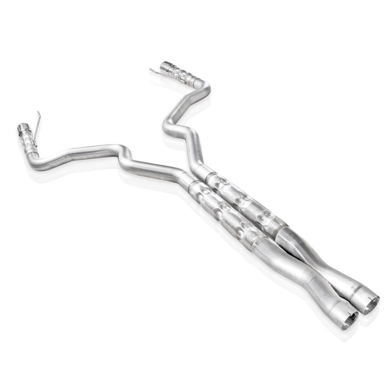 15-17 Ford Mustang GT Stainless Works M15CB3X 3in Catback X-Pipe Retro Chambered Mufflers 2-1/2in Cores
