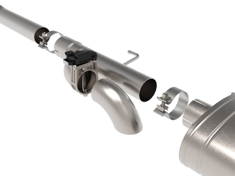 21-25 Ford F-150 V6 2.7L & 3.5L / V8 5.0L aFe 49-33129-B Gemini XV 3in 304 SS Cat-Back Exhaust System w/ Cut-Out Black