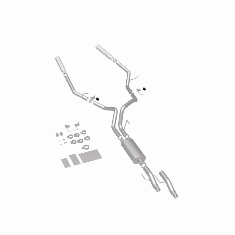 11-14 Ford F-150 V6 3.7L / V8 5.0L & 6.2L Magnaflow 15460 3in SS Dual Split Rear Exit Cat Back Exhaust