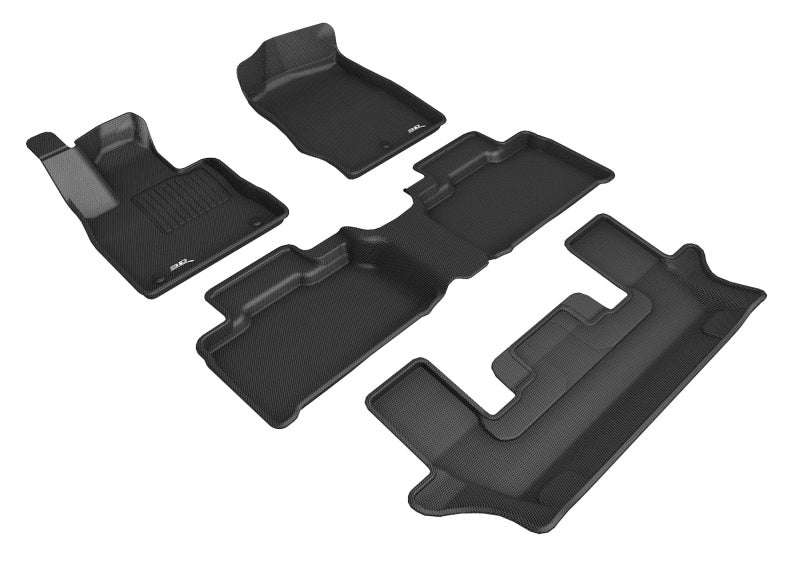 20-24 Ford Explorer 3D MAXpider L1FR13101509 1st/2nd/3rd Row Floor Mats -Black