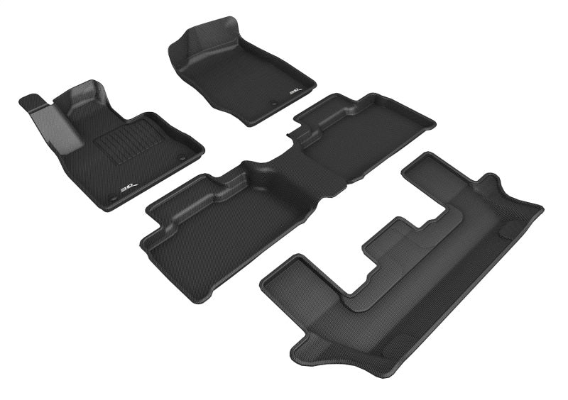 20-24 Ford Explorer 3D MAXpider L1FR13001509 1st/2nd/3rd Row Floor Mats -Black