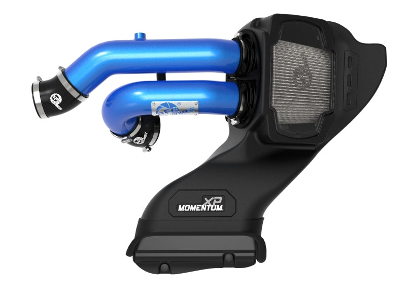 21-25 Ford F-150 / Raptor V6 3.5L EcoBoost & PowerBoost AFE 50-30072DL Momentum XP Cold Air Intake System - Blue w/ Pro DRY S Filter